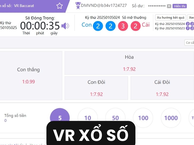 Quy tắc cược đơn giản dễ chiến thắng khi tham gia VR Baccarat