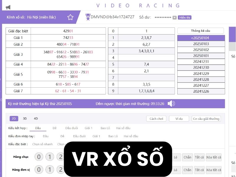 Xổ số 3 miền tại Việt Nam là sân chơi được ưa chuộng tại VR xổ số